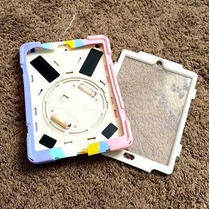 iPad rainbow case with screen protector